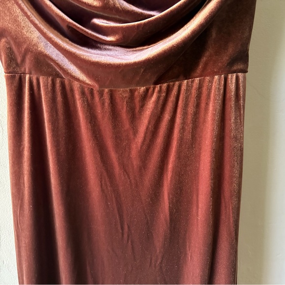 Revelry Brown Velvet Dress ~ Size 14 - Picture 6 of 16